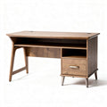 Wooden writing desk with storage drawer and open shelf 120 x 60 x 75cm