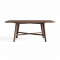Wooden dining table suitable for modern decor 150 x 90 x 75cm brown